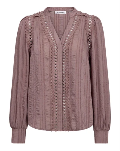 Co´couture - Kesi CC Lace Skjorte - Old Rose